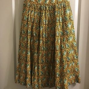 Cotton pleated skirt